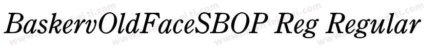 BaskervOldFaceSBOP Reg Regular字体转换